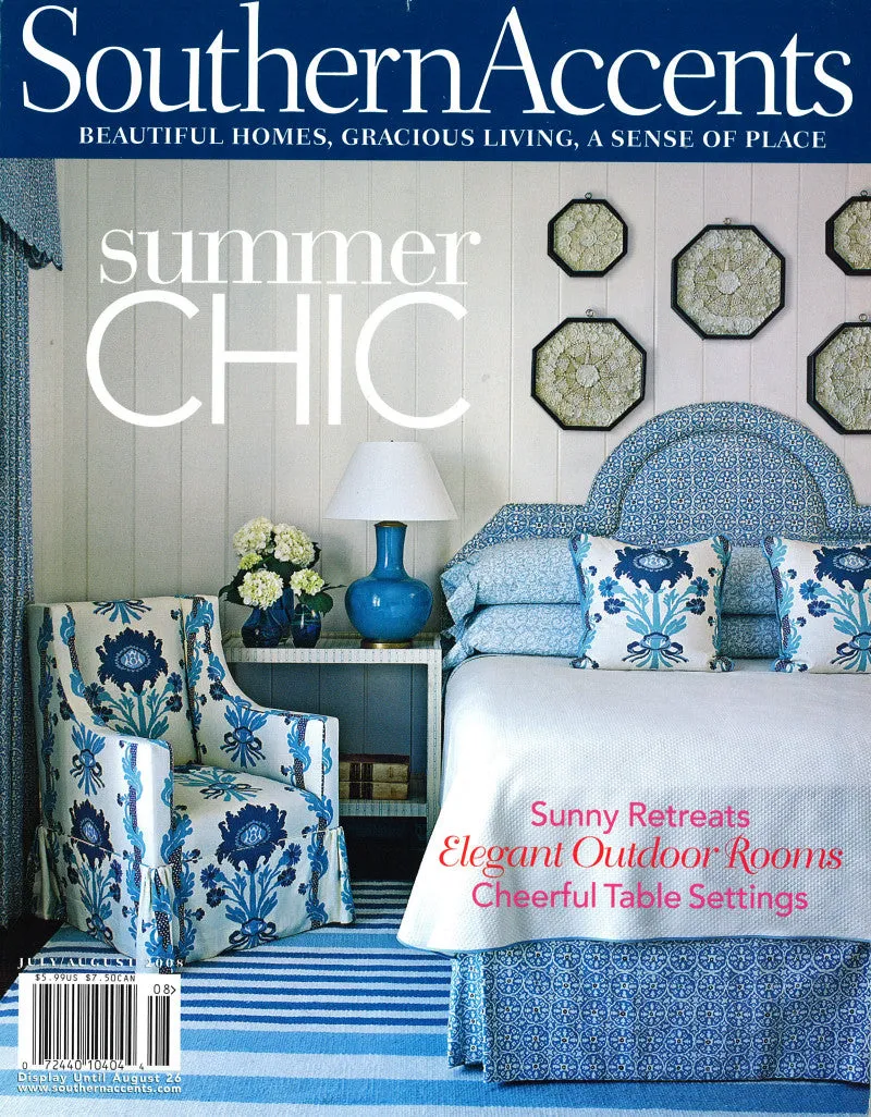 China Seas Fabric: Nitik II - Custom Agate / Slate on Tinted Belgian Linen / Cotton