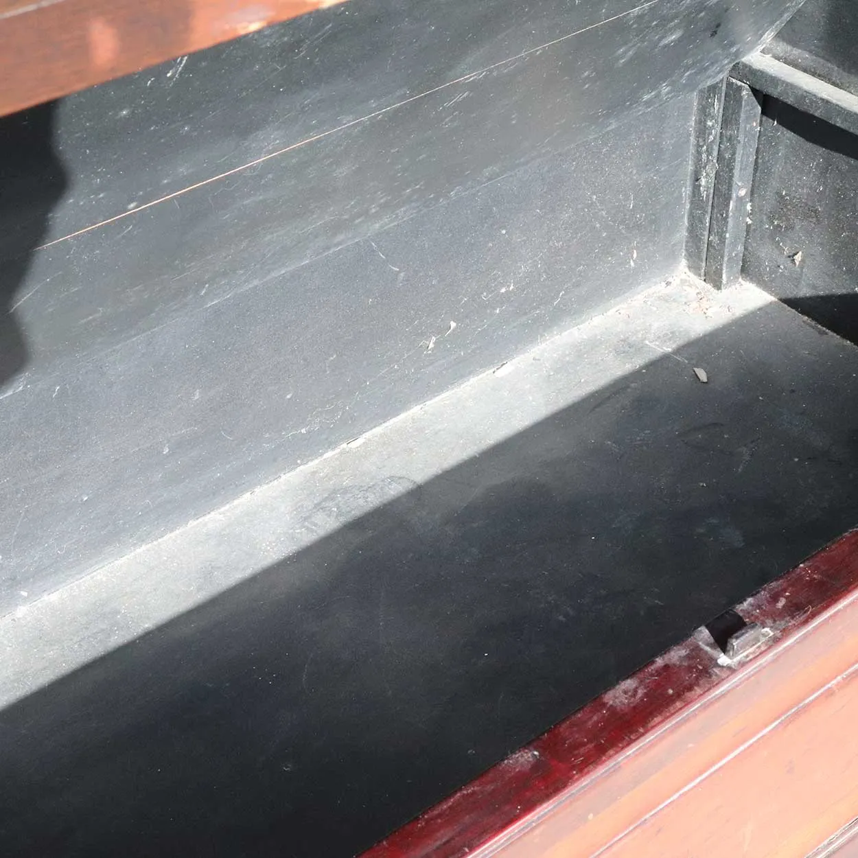 Chinese Qing Rosewood and Burled Hardwood Cabinet