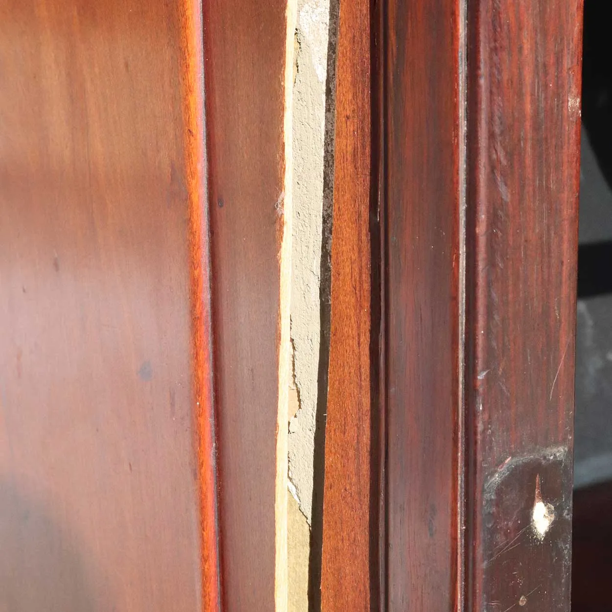 Chinese Qing Rosewood and Burled Hardwood Cabinet
