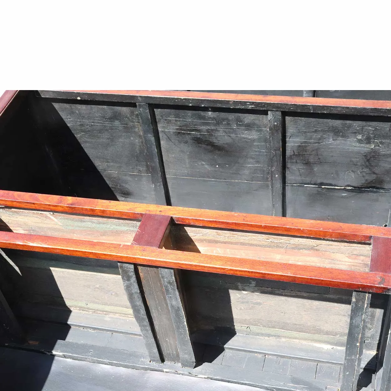 Chinese Qing Rosewood and Burled Hardwood Cabinet