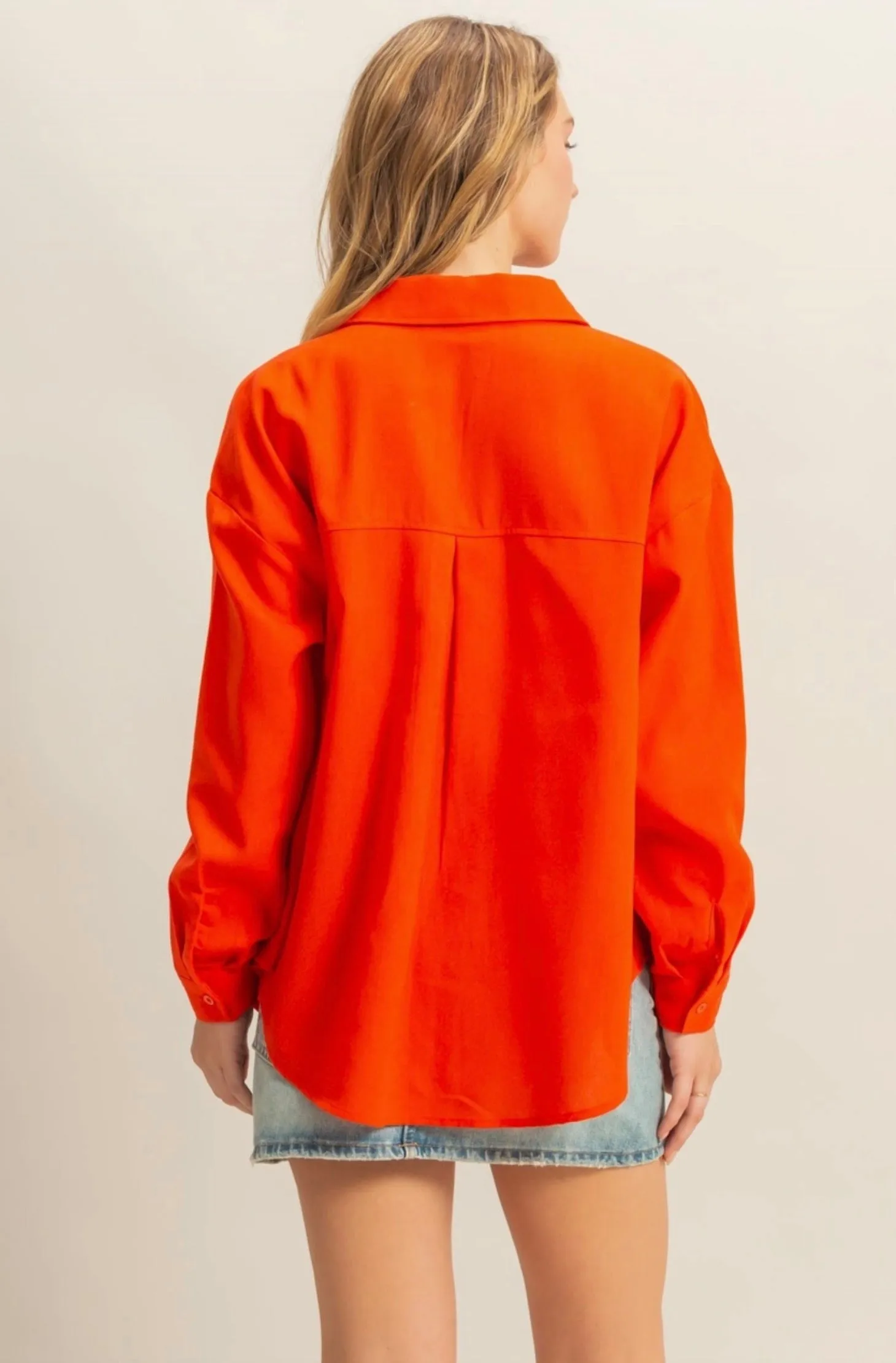 Chloe Sand Washed Shirt- Three Colors