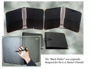 Choral Folder 11X12.5 With Fastened Cross Strap