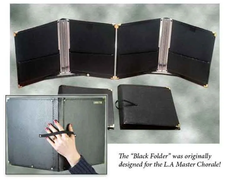 Choral Folder 11X12.5 With Fastened Cross Strap