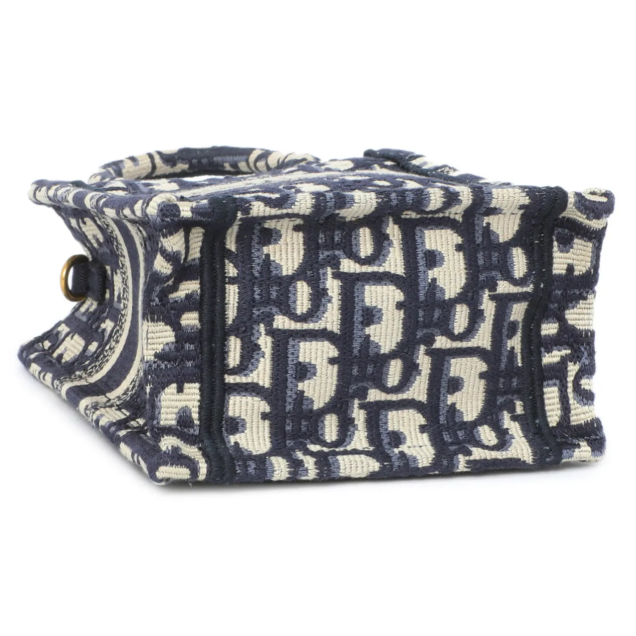 Christian Dior Blue Oblique Mini Book Tote Phone Bag