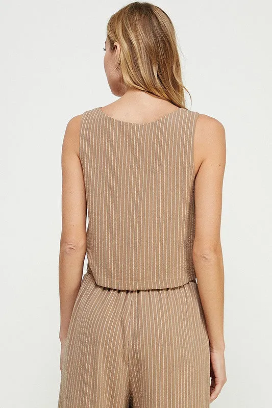 City Streets Pinstripe Tank