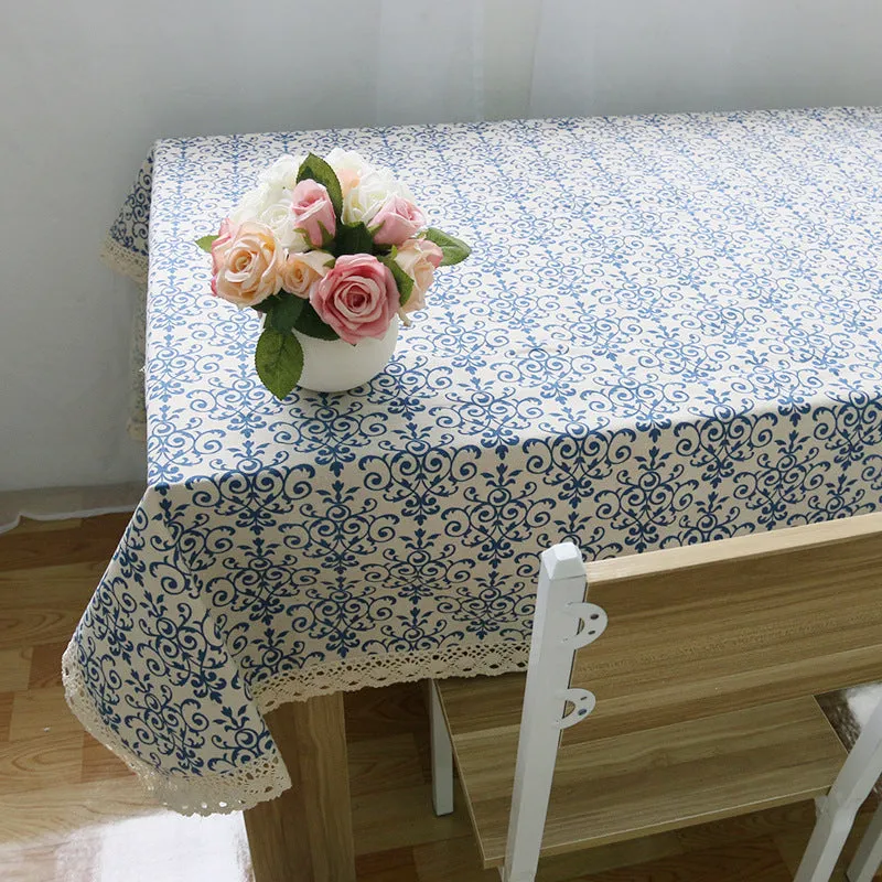 Classic cotton linen tablecloth