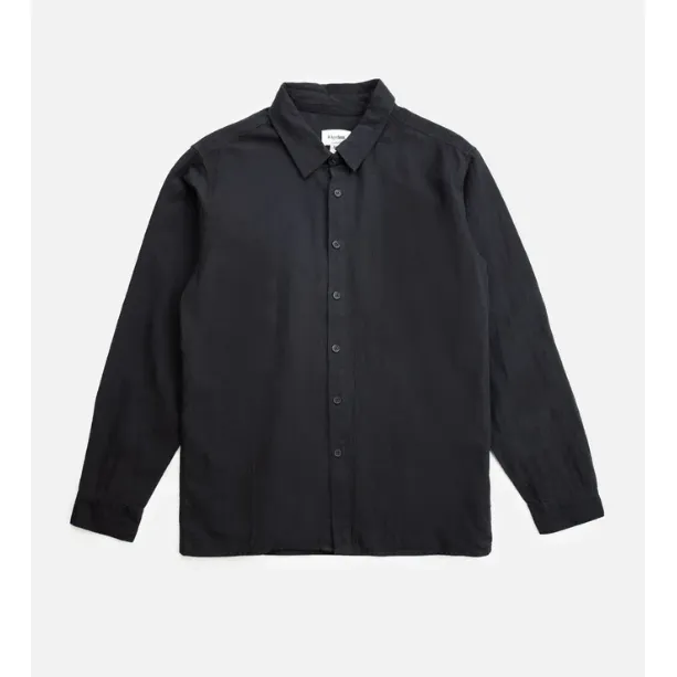 Classic Linen LS Shirt - Black