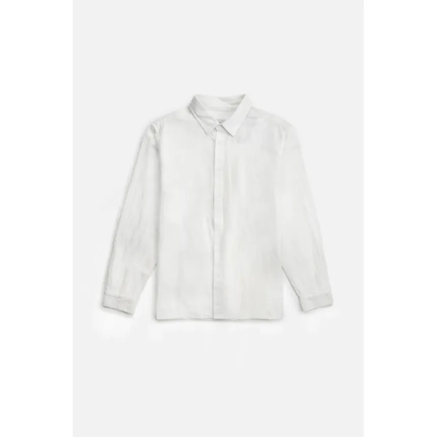 Classic Linen LS Shirt - White