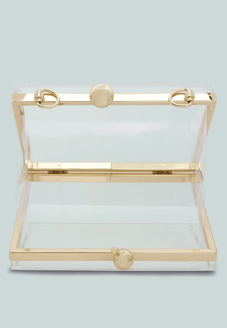 Clear Triangle Clutch Bag