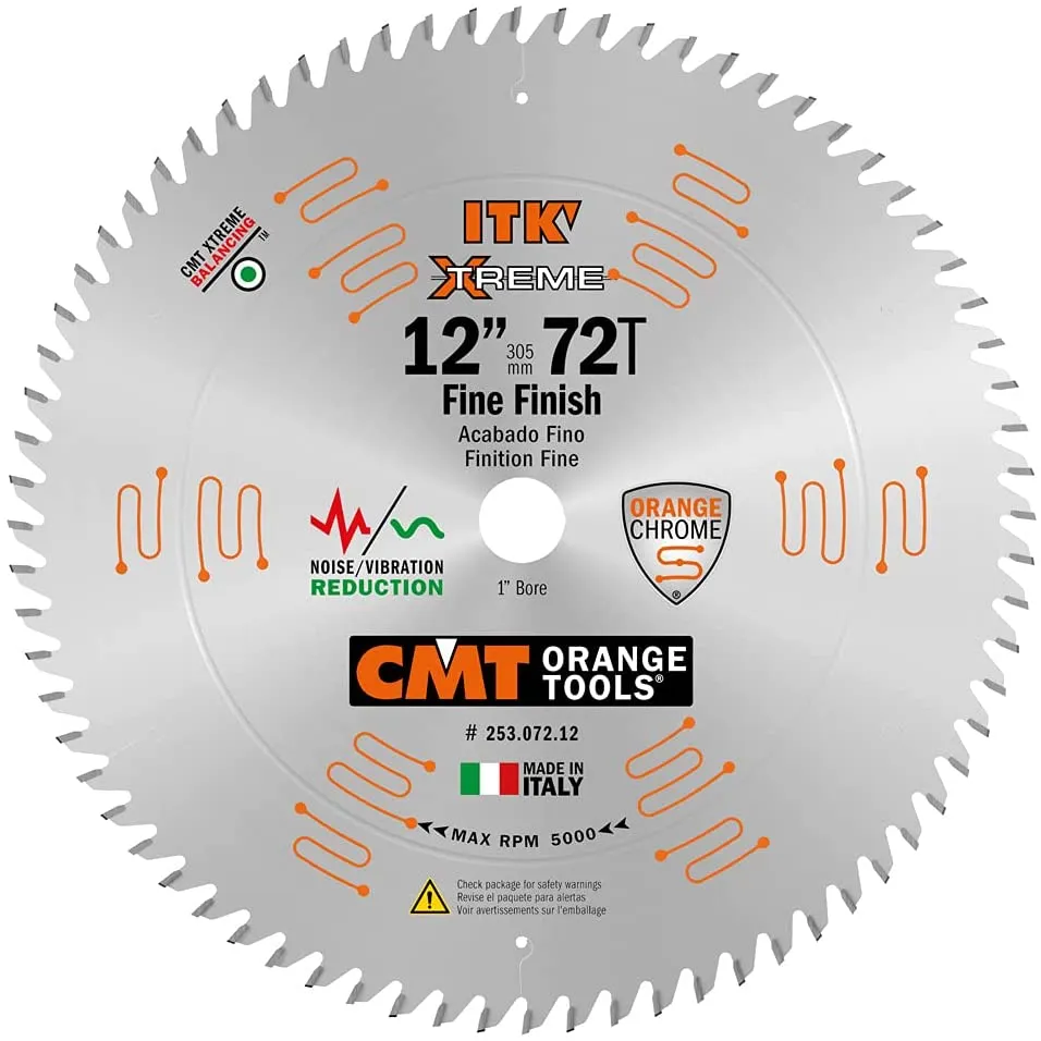 CMT 253.072.12  12" x 72T ITK Miter Saw Blade