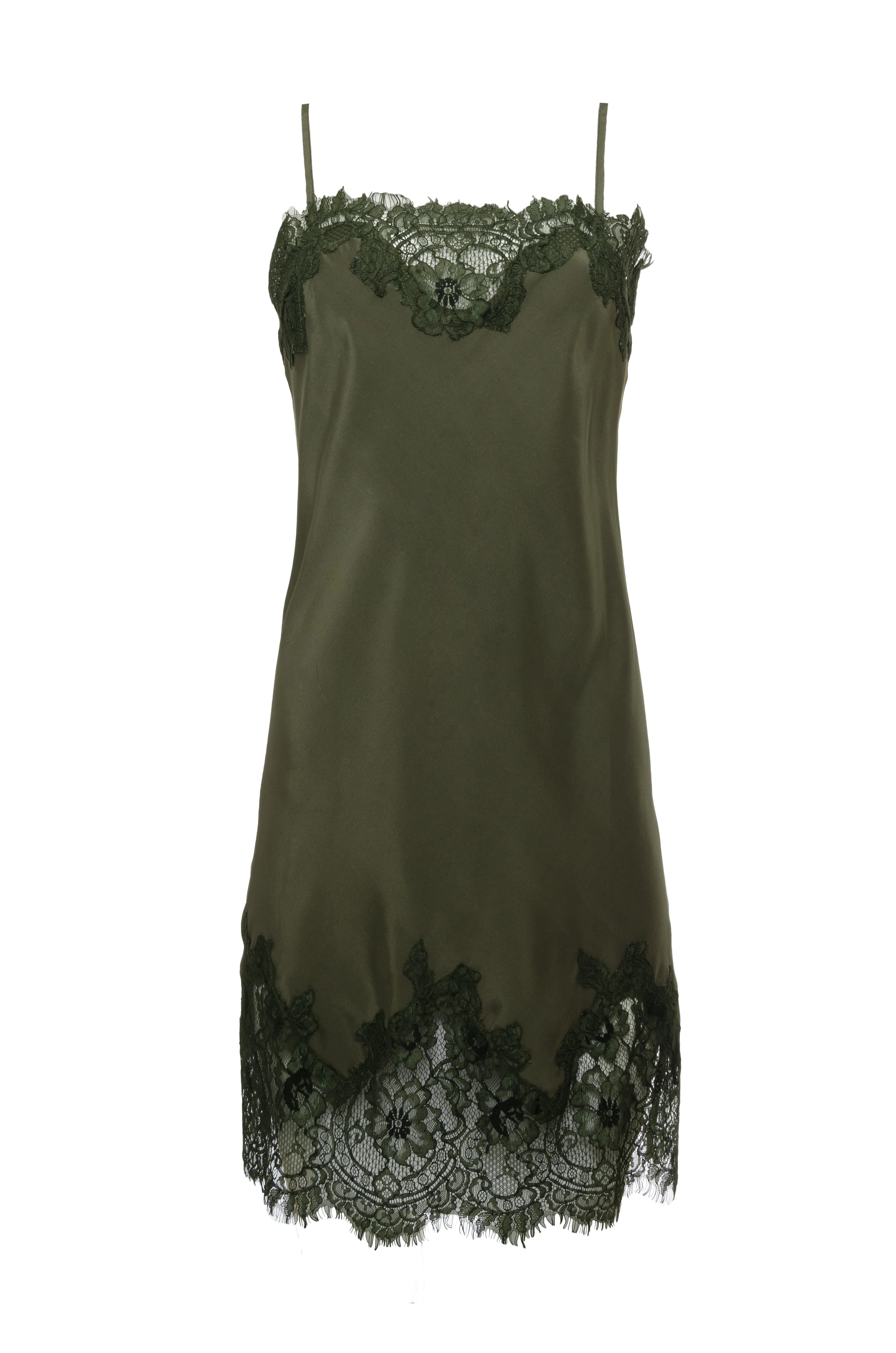 Coco Lace Silk Tunic Olive
