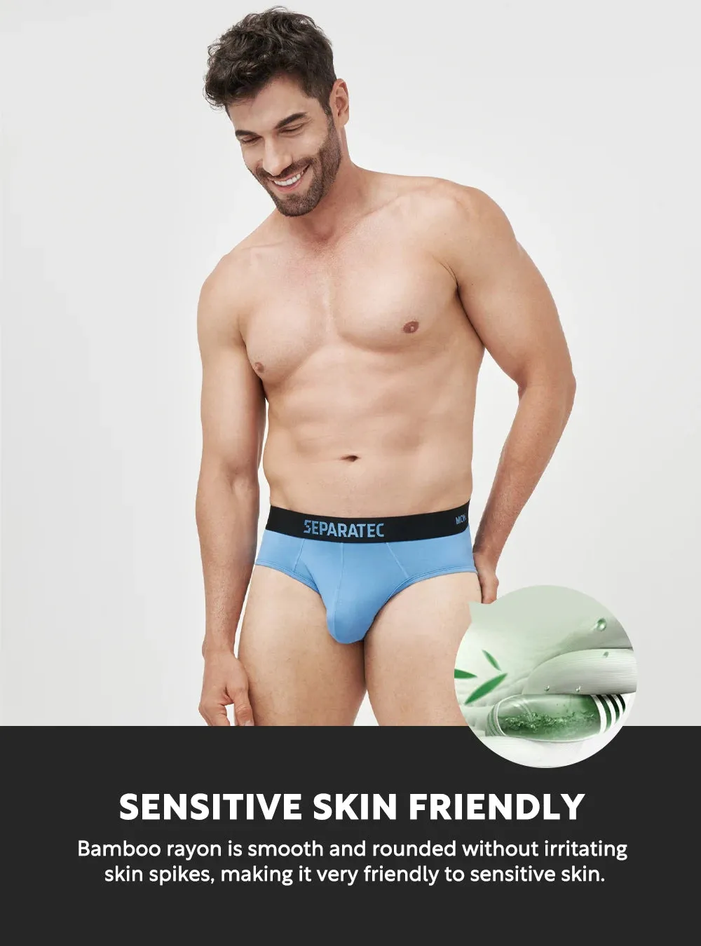 Colorful Bamboo Rayon Silk Touch Briefs 7 Pack