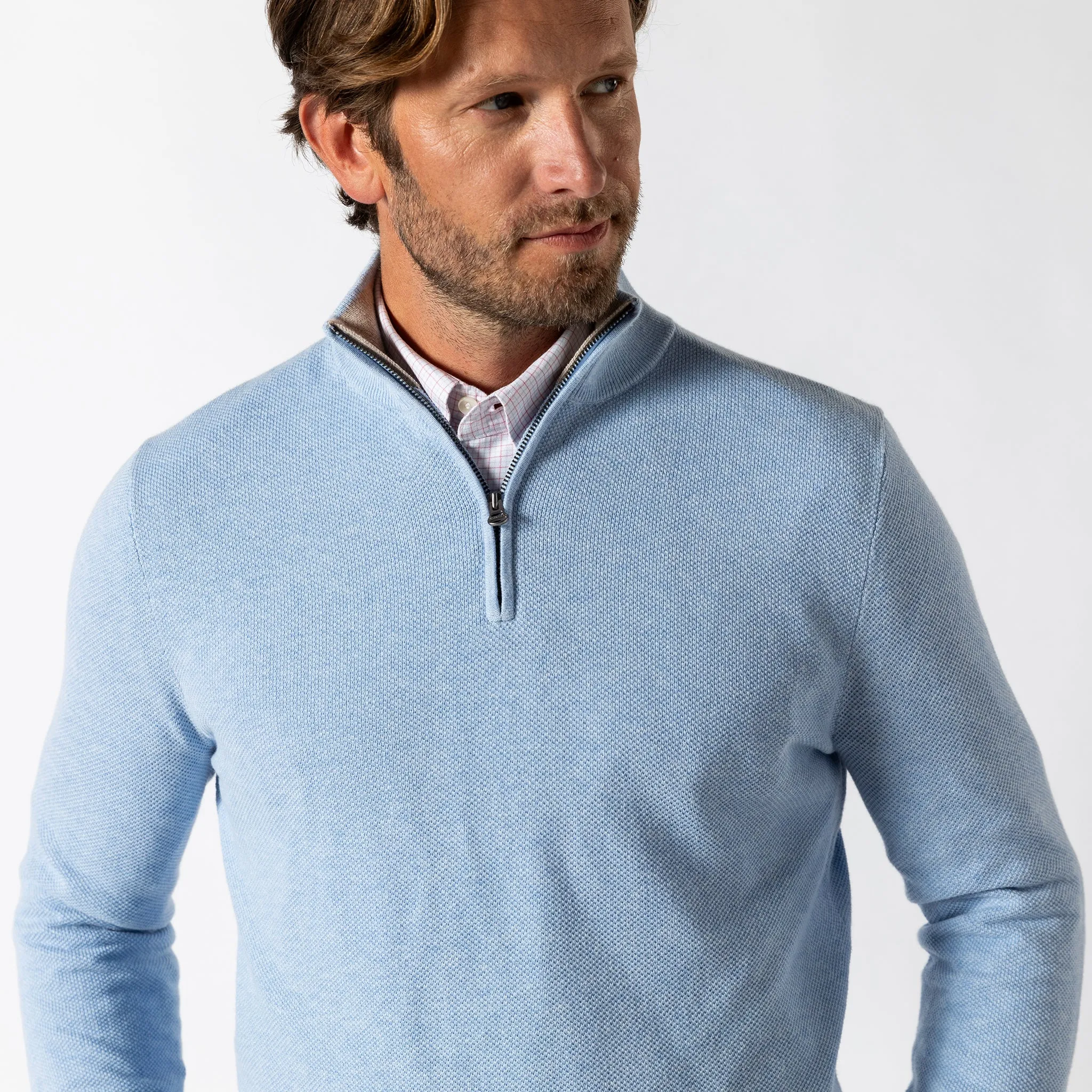 Colton Pique 1/4 Zip Sweater