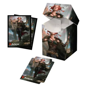 Commander Legends Jeska, Thrice Reborn 100  Deck Box and 100ct sleeves for Magic: The Gathering