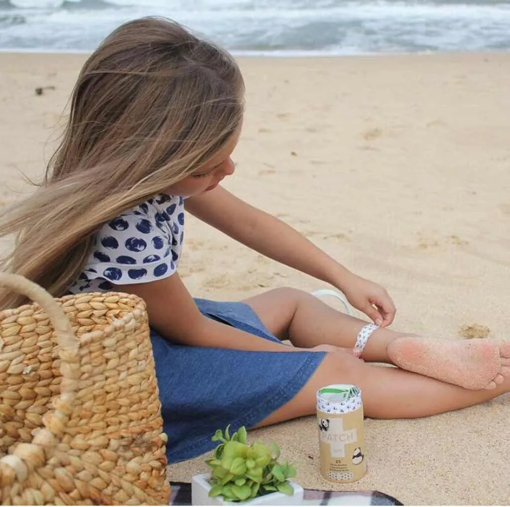 Compostable Natural Adhesive Bandage Strips - 25 per tube