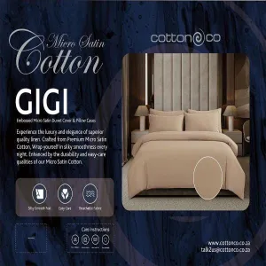 Cotton Co Gigi Stone Embossed Micro Satin Duvet Cover Set