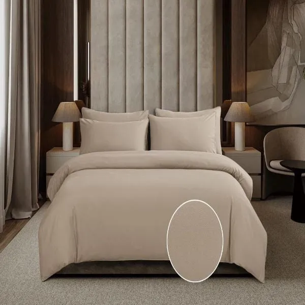 Cotton Co Gigi Stone Embossed Micro Satin Duvet Cover Set