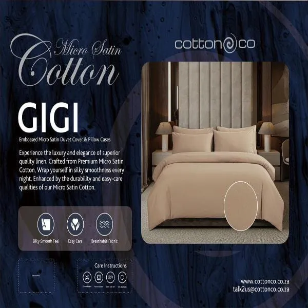 Cotton Co Gigi Stone Embossed Micro Satin Duvet Cover Set