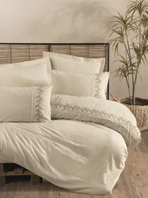 Cotton Linen Double Duvet Cover Set Darian