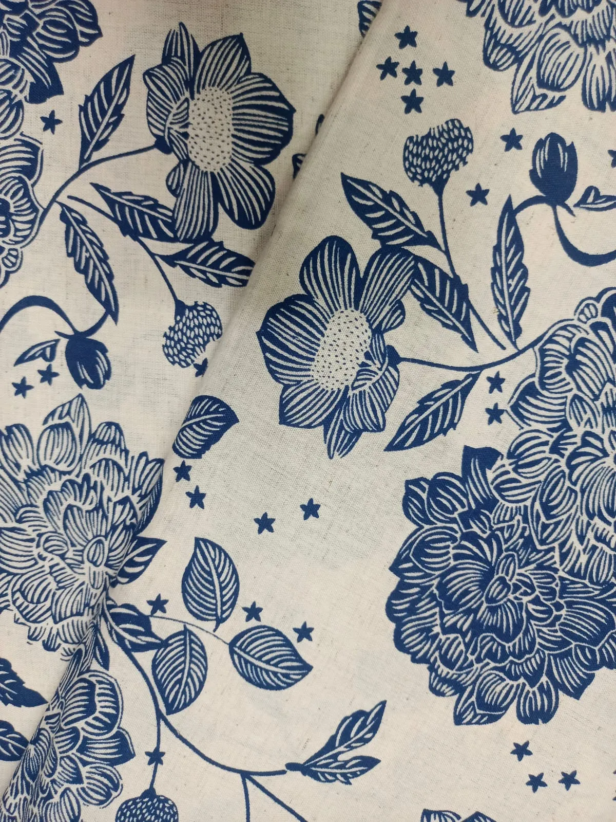 Cotton Linen Flax Digital Printed Fabric