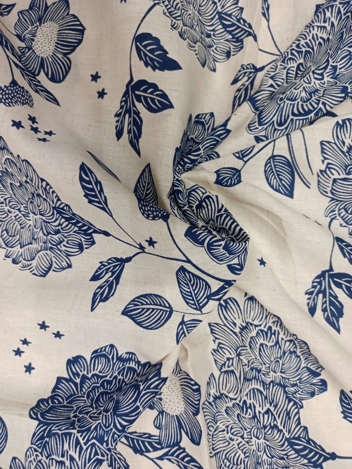 Cotton Linen Flax Digital Printed Fabric