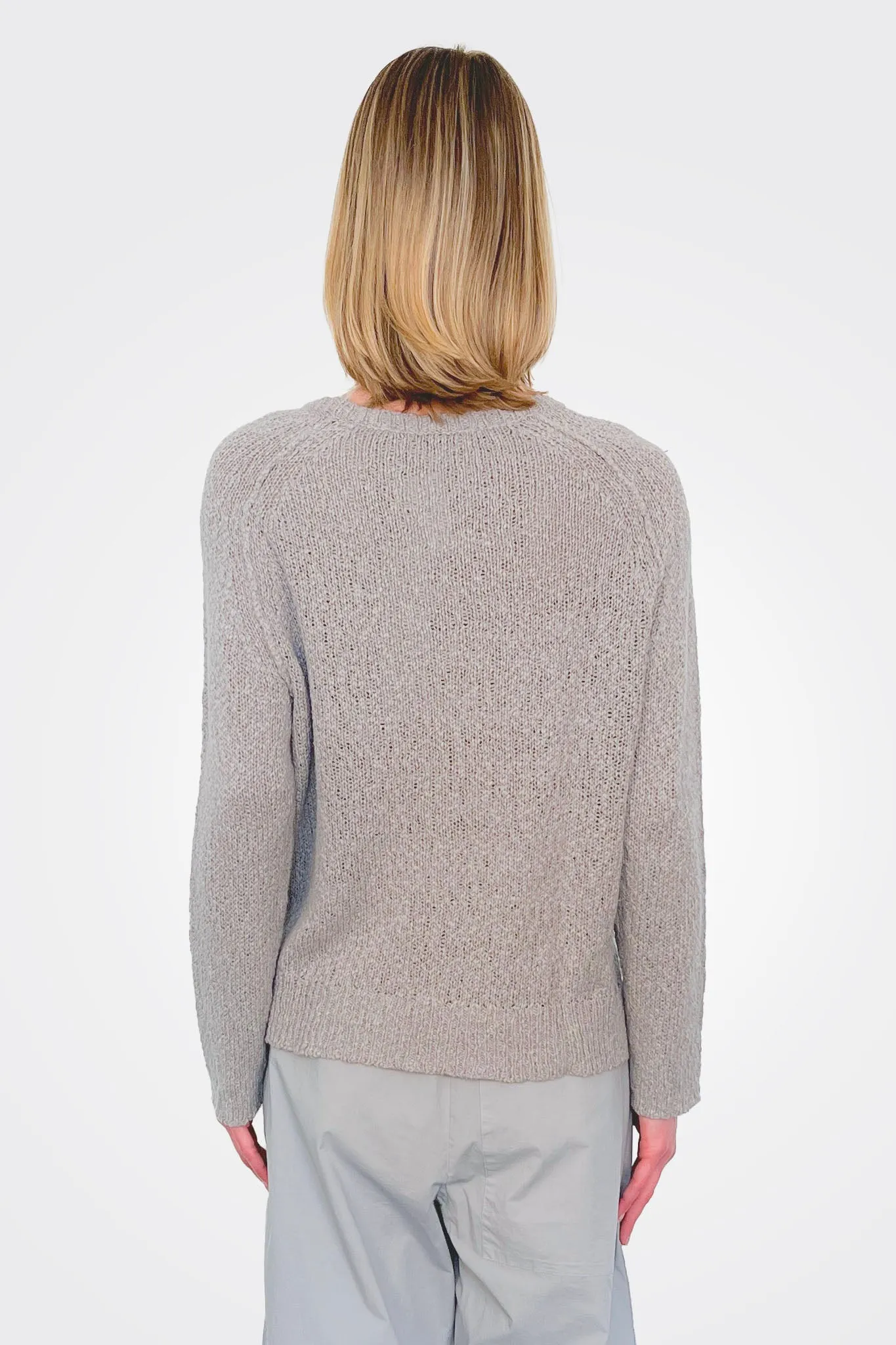 Cotton Linen Pullover - Grey