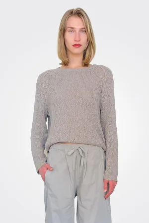 Cotton Linen Pullover - Grey