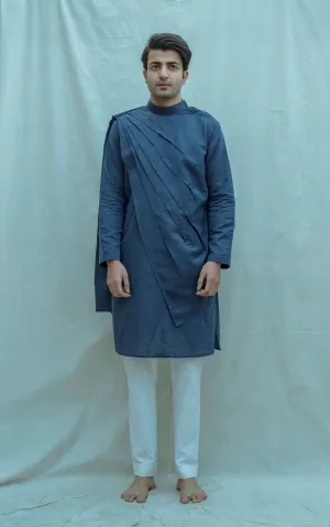 Cotton X Linen Back Pleated Kurta