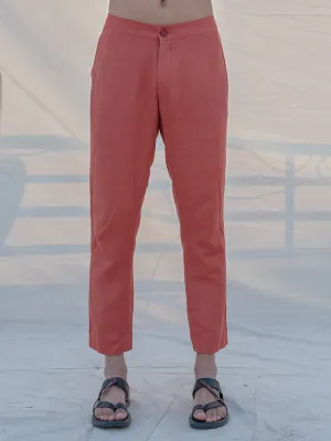 Cotton X Linen Coral & Mean Trouser