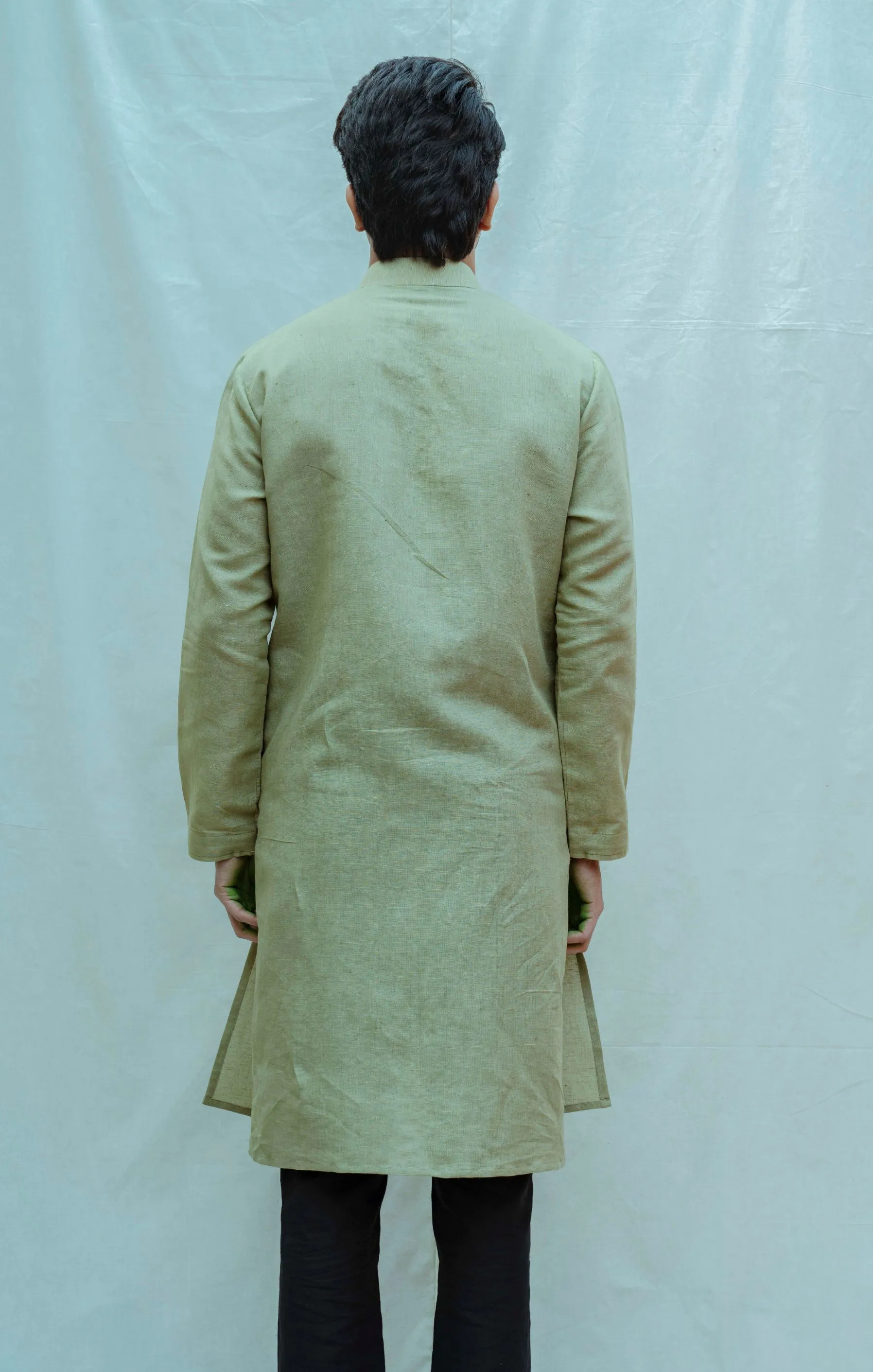 Cotton X Linen Overlap Kurta