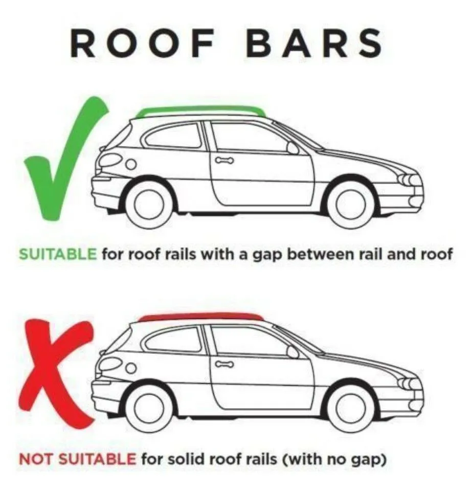 Cross Bars Roof Rack Aluminium Locking Fits Lada Riva Inc Estate 1986-1994