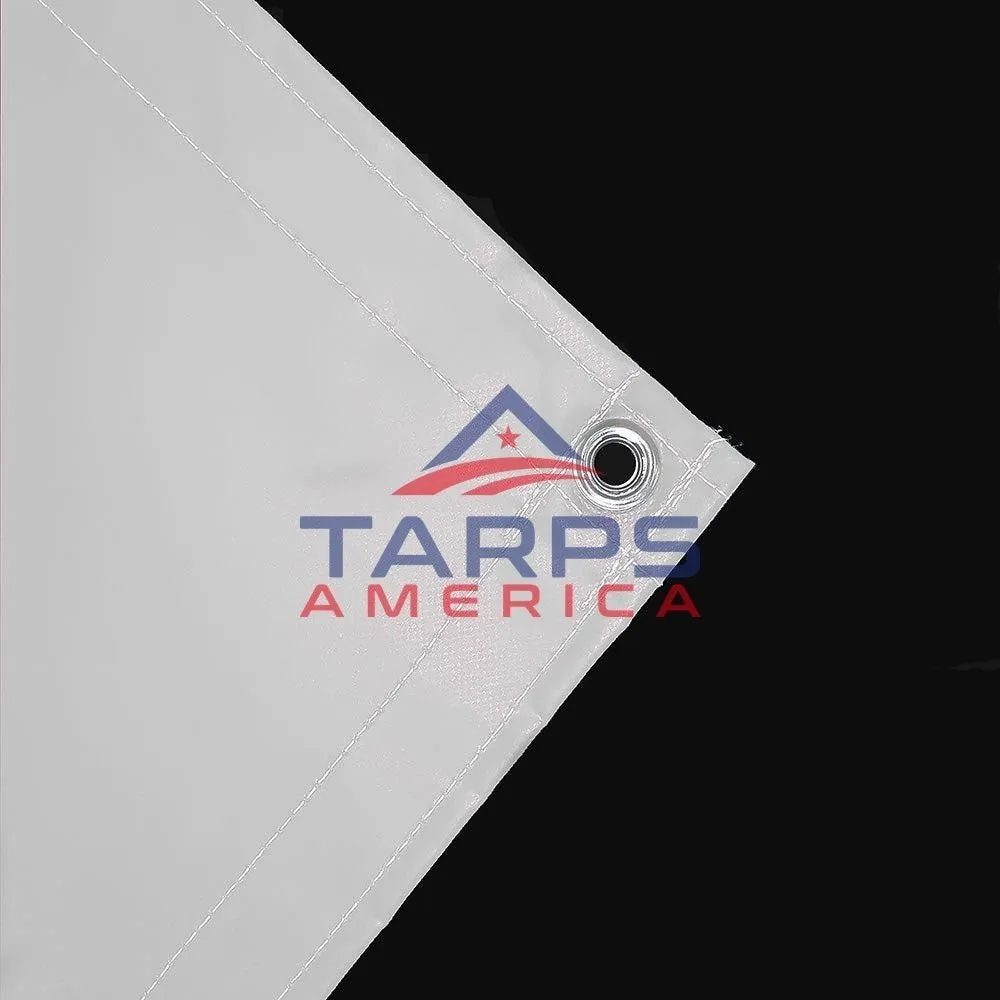 Custom 22 oz Heavy Duty White Coated Vinyl Fire Retardant by AtlasShield®