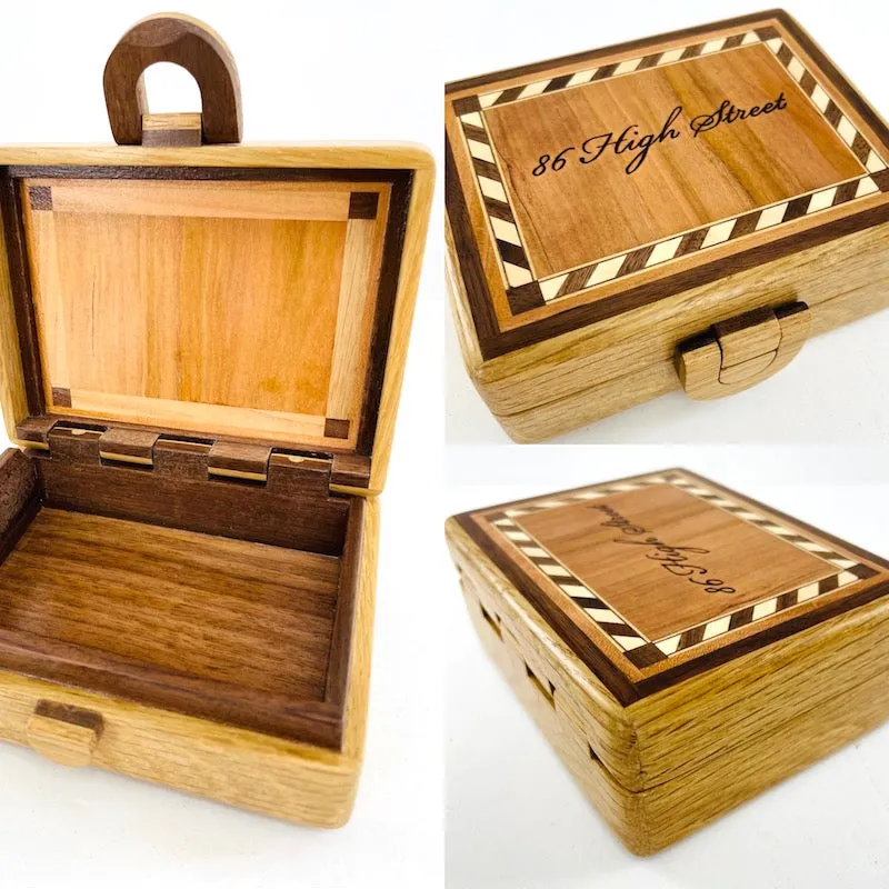 Custom wooden playing card box (Base price shown)