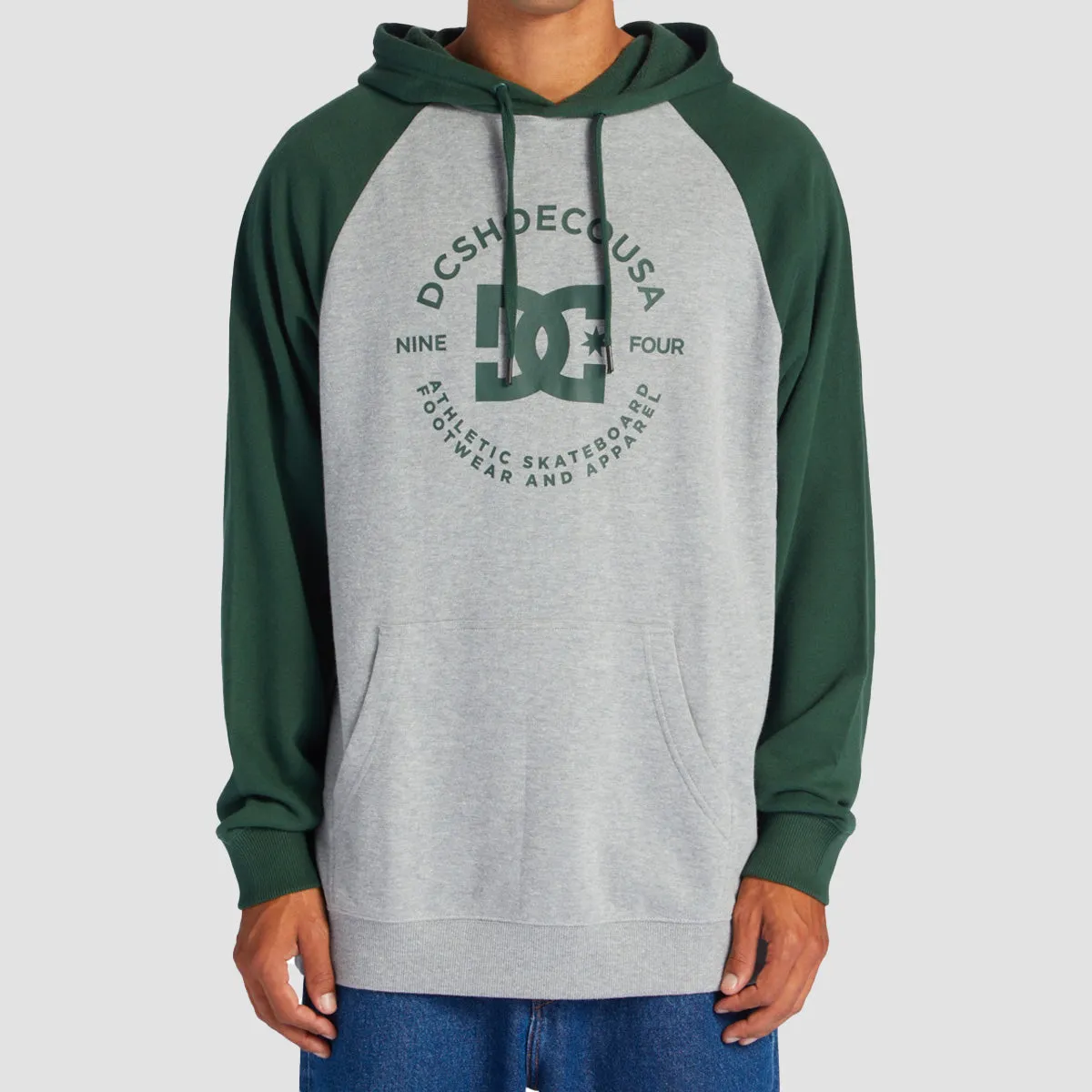 DC Star Pilot Raglan Pullover Hoodie Heather Grey/Sycamore