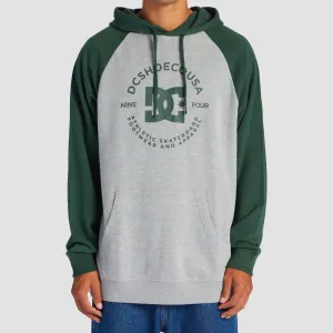 DC Star Pilot Raglan Pullover Hoodie Heather Grey/Sycamore
