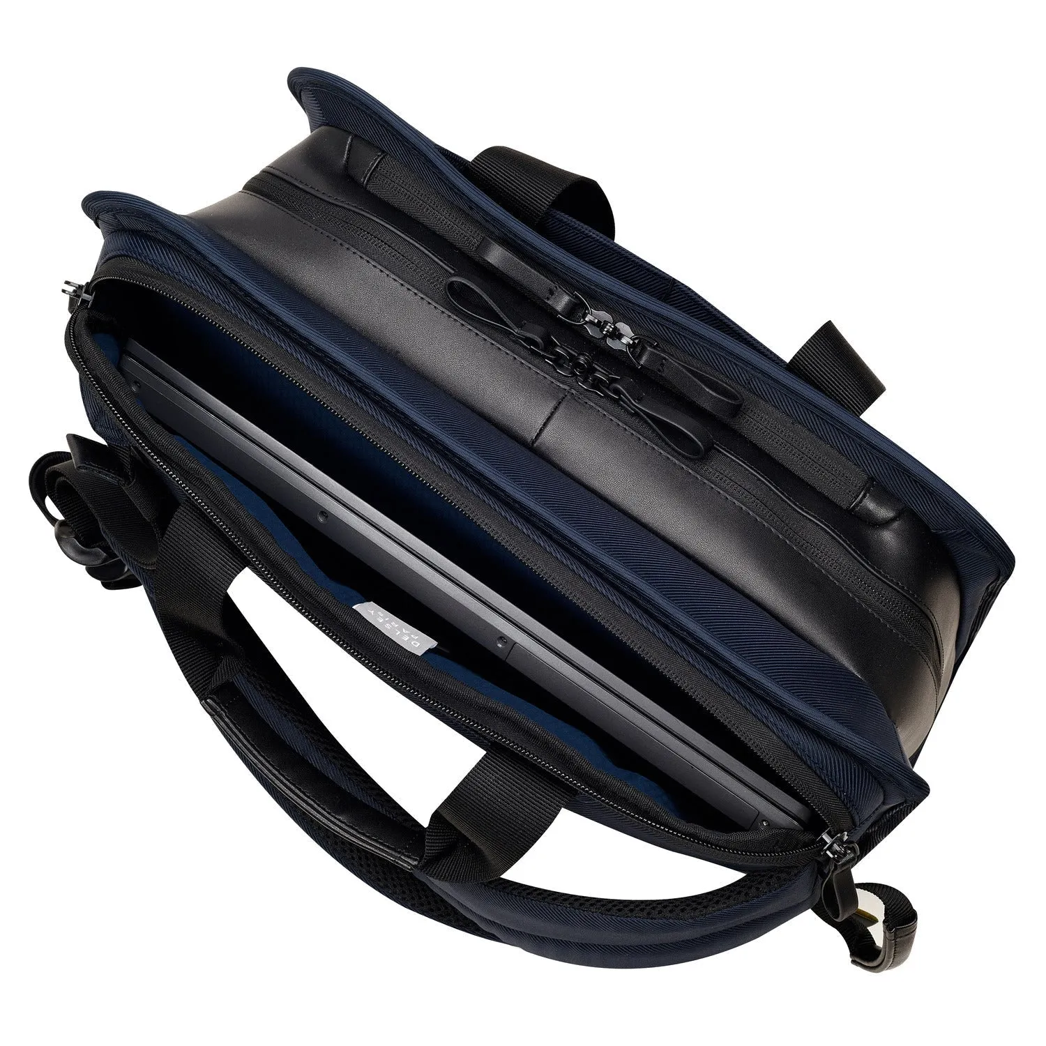 Delsey Arche 2 Compartment Satchel Backpack Laptop Protection 15.6 inch Navy Blue - 00120016302