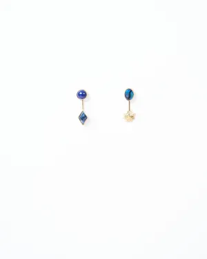 detachable drop earring - lapis