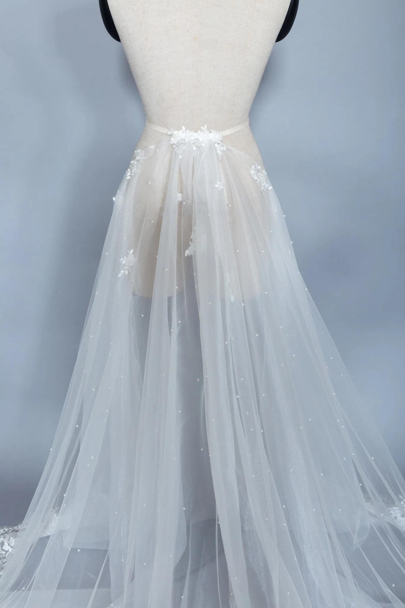 Detachable Lace Wedding Train (#Beryl)