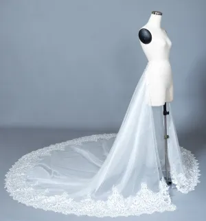 Detachable Lace Wedding Train (#Beryl)