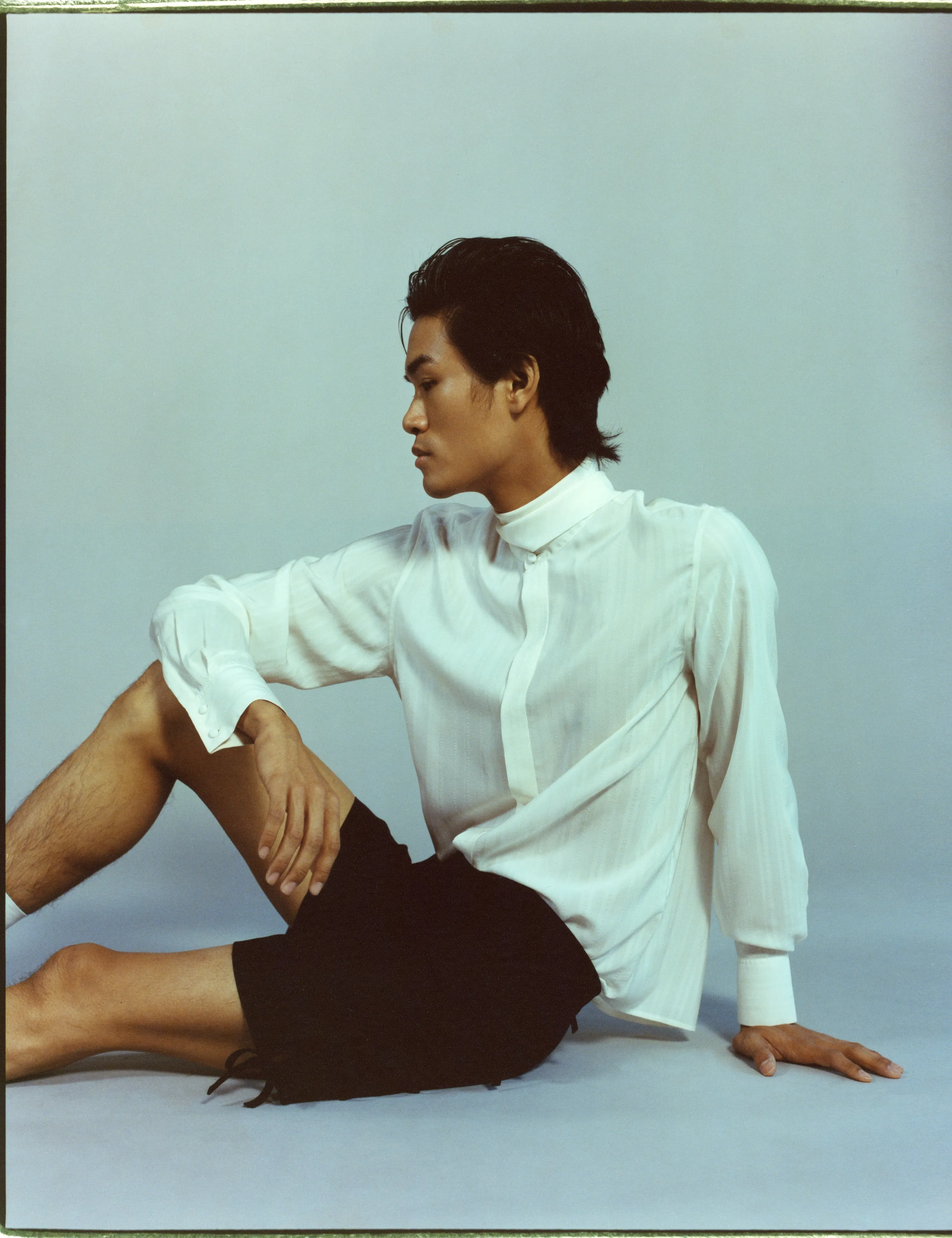 Detachable Scarf Shirt