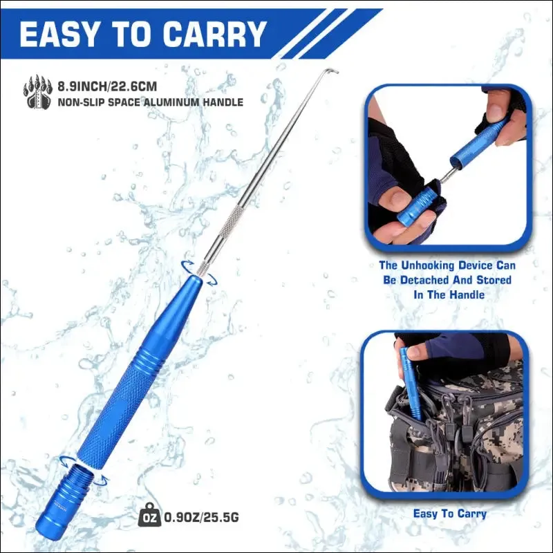 Detachable stainless steel fast fish hook remover safety fishing hook extractor detacher rapid