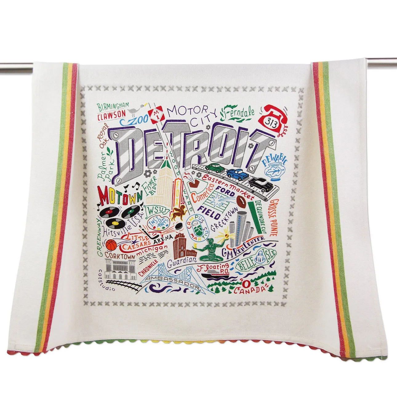 Detroit Dish Towel