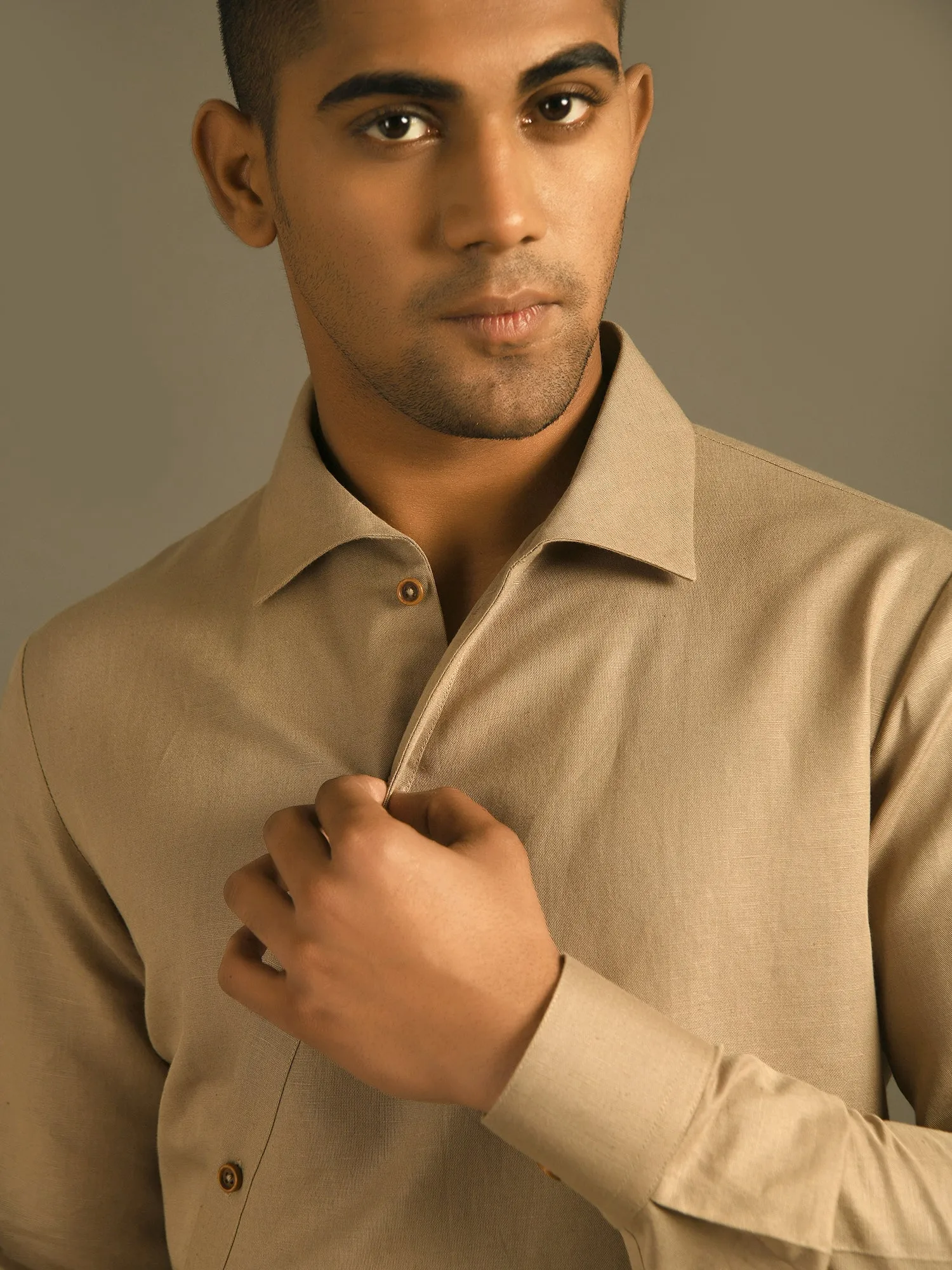 Diagonal Placket Kurta Shirt
