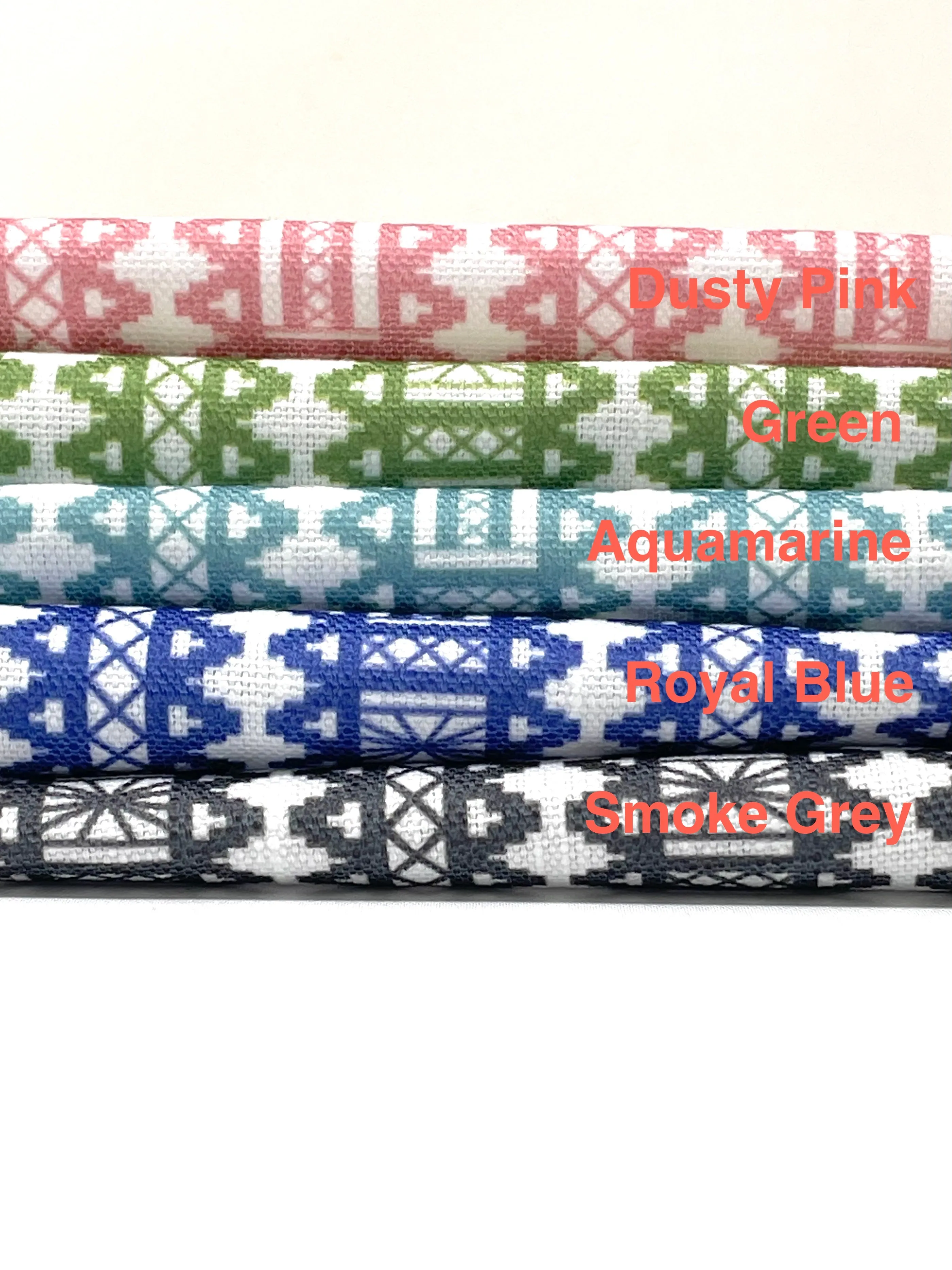 Digital Printed Aztec Stripe Faux Linen Fabric By The Yard/CL1093