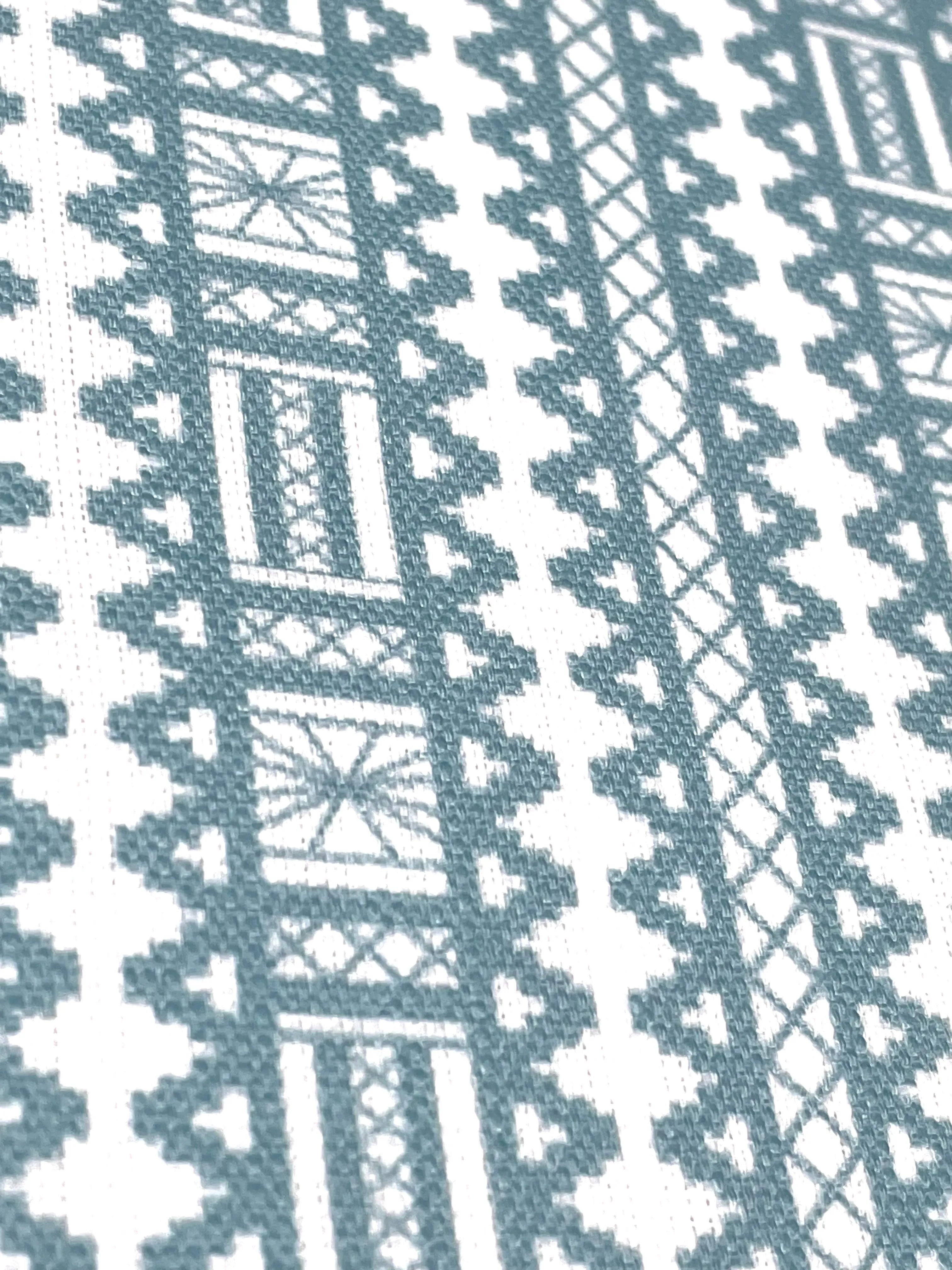 Digital Printed Aztec Stripe Faux Linen Fabric By The Yard/CL1093