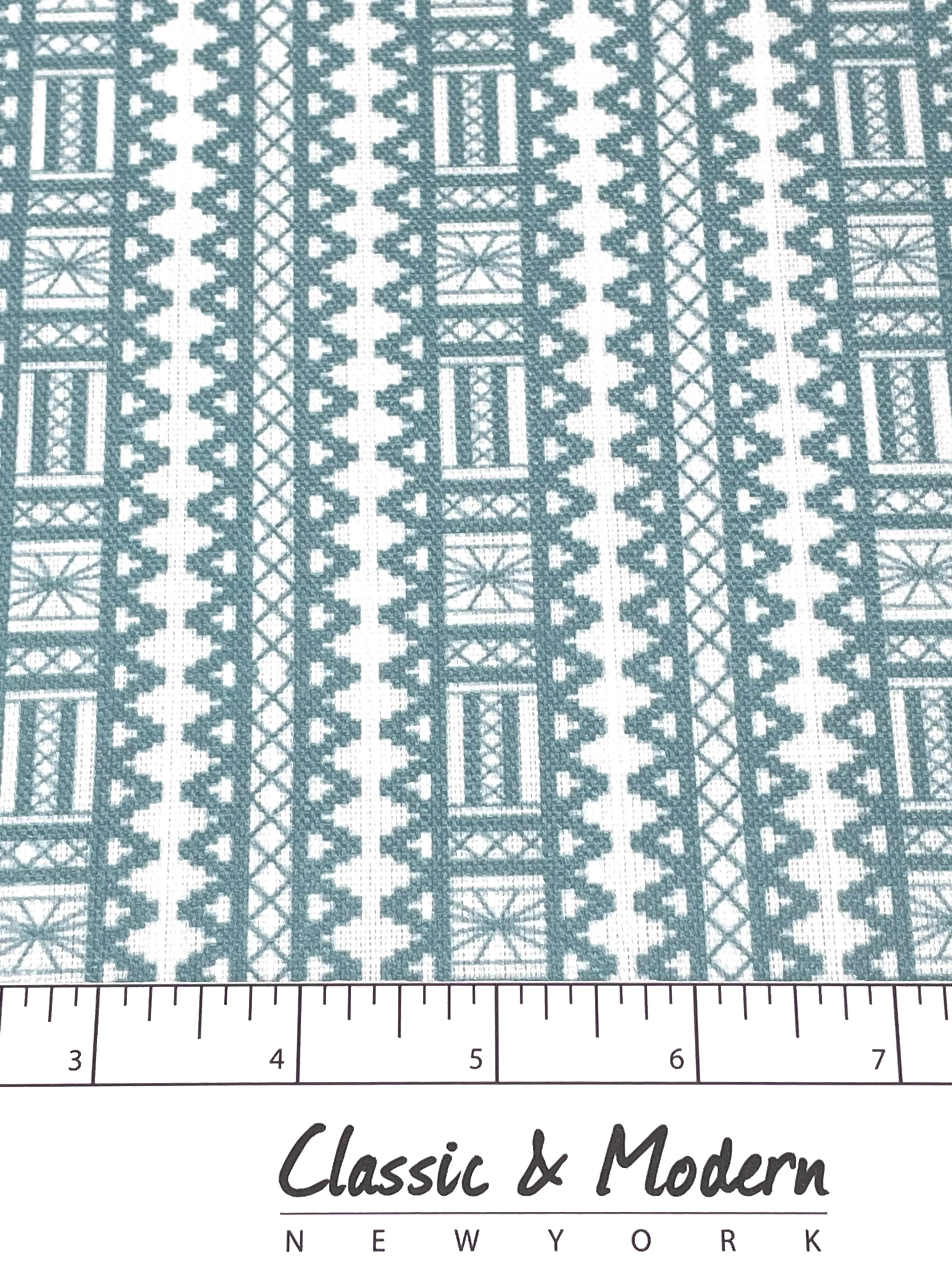 Digital Printed Aztec Stripe Faux Linen Fabric By The Yard/CL1093