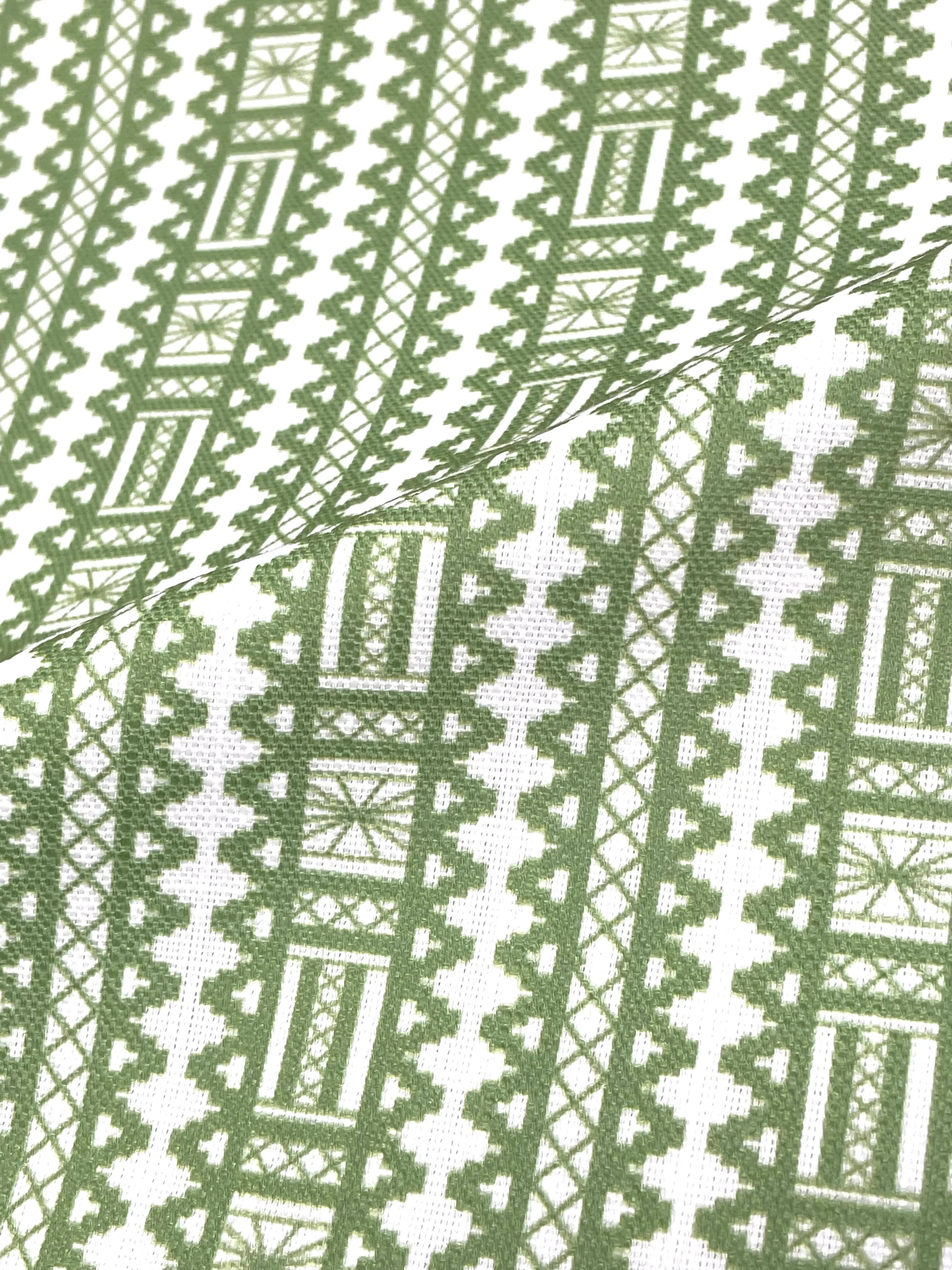 Digital Printed Aztec Stripe Faux Linen Fabric By The Yard/CL1093