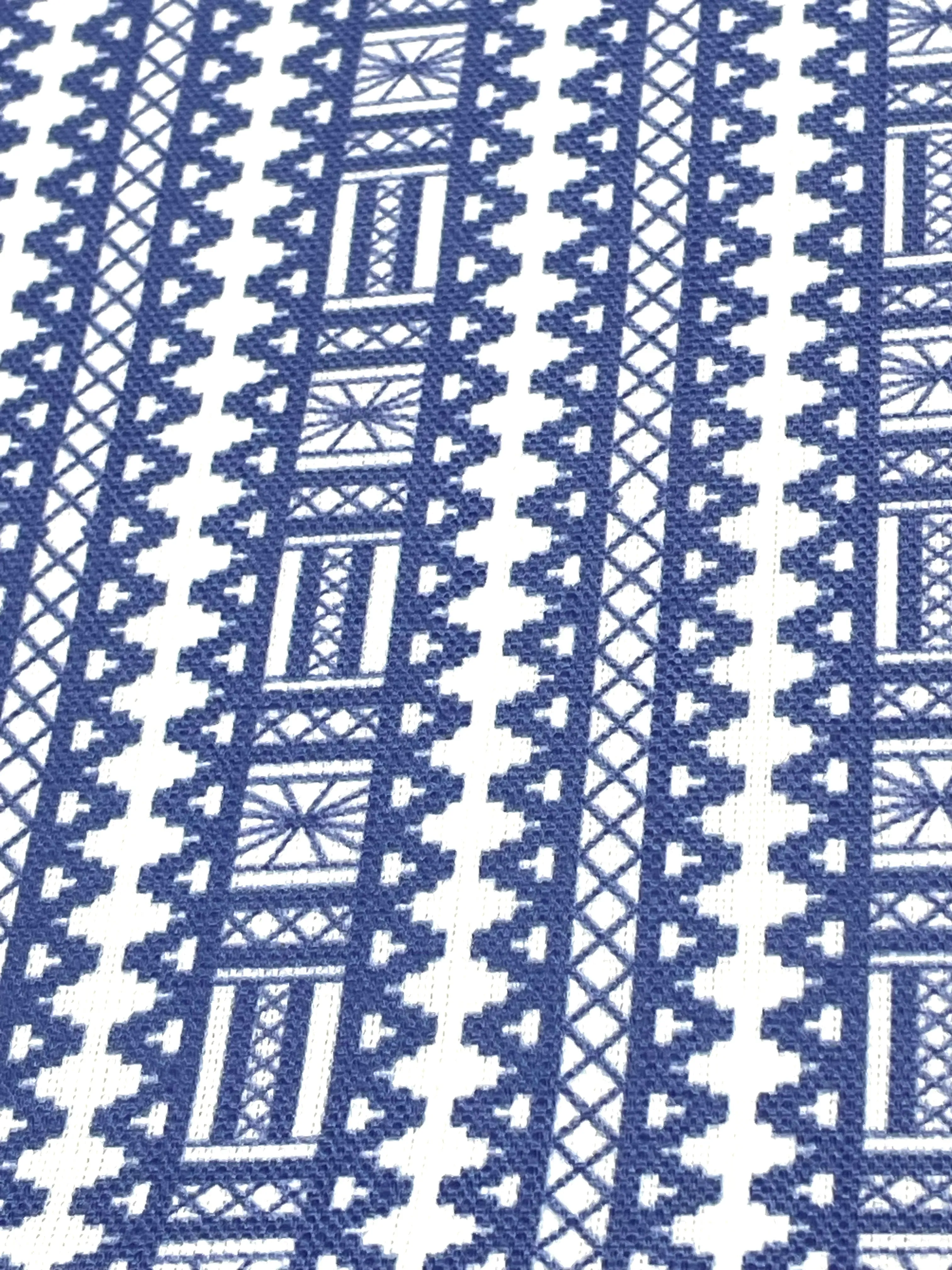 Digital Printed Aztec Stripe Faux Linen Fabric By The Yard/CL1093