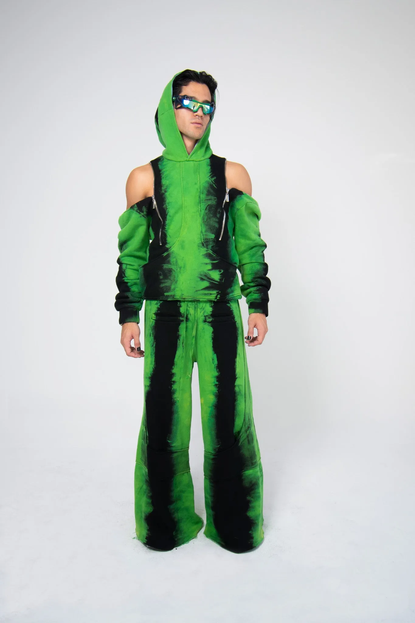 DIVIDER HOODIE - TOXIC GREEN