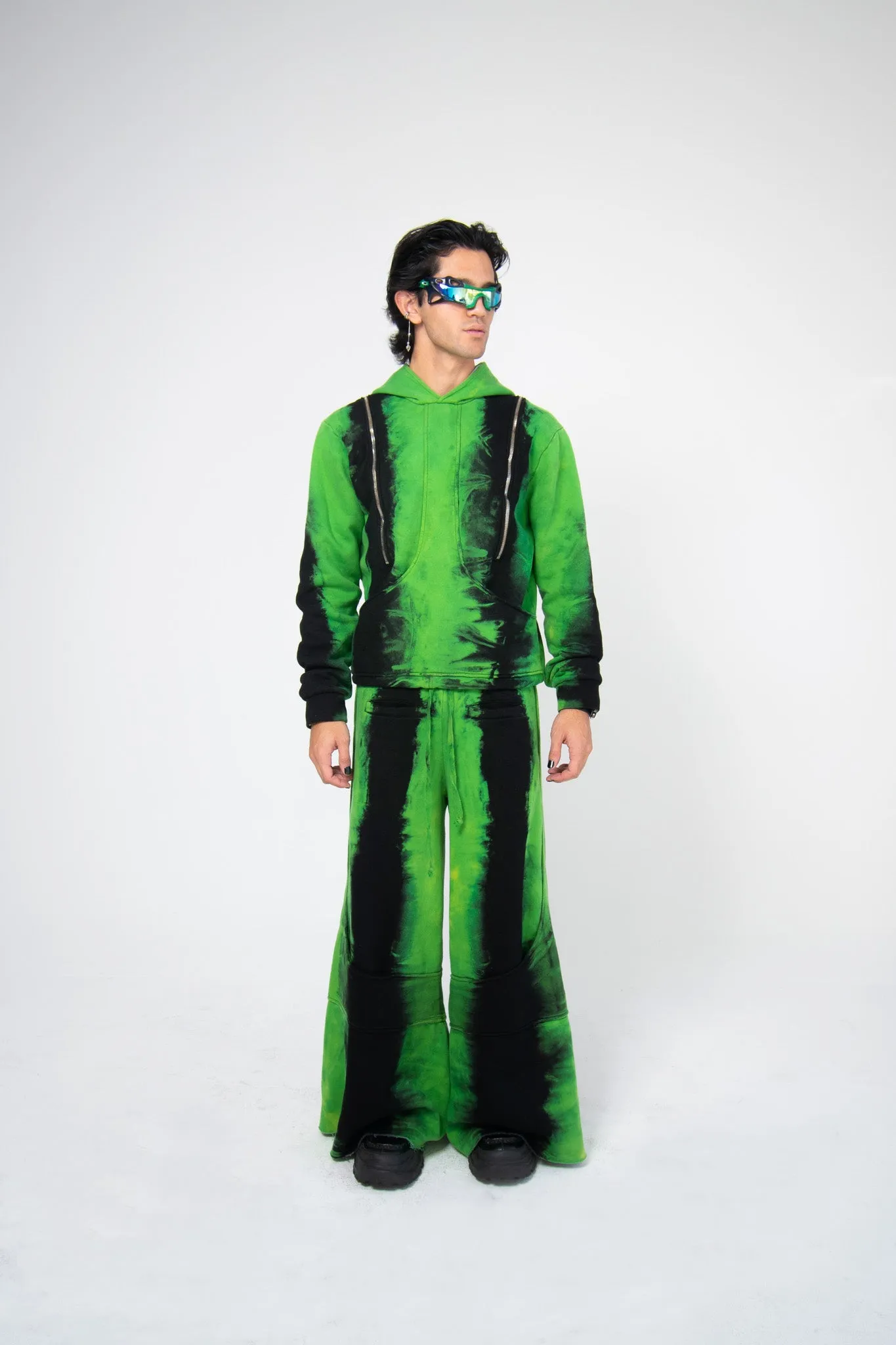 DIVIDER HOODIE - TOXIC GREEN